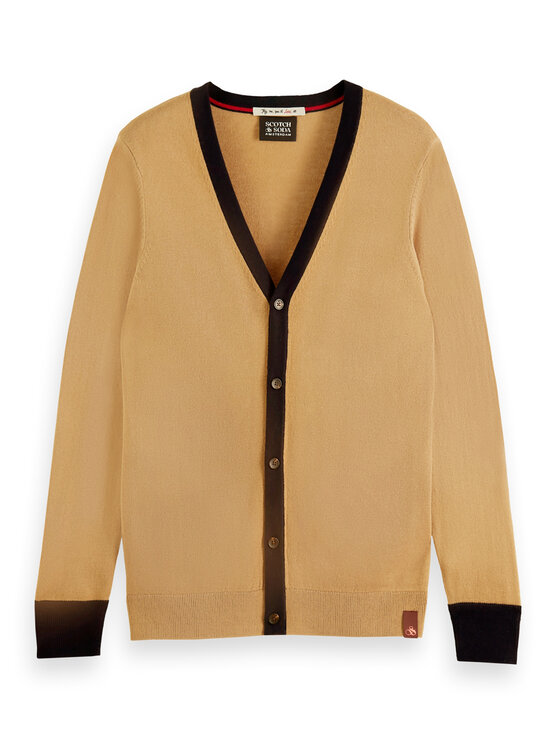 Scotch & Soda Scotch & Soda Kardiganas 169303 Smėlio Regular Fit