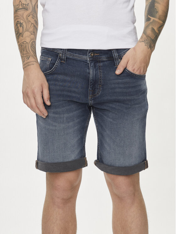 Mustang Mustang Jeans kratke hlače Chicago 1014891 Mornarsko modra Regular Fit