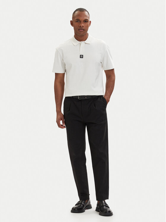 HUGO HUGO Polokošeľa Deabono_D 50517638 Krémová Regular Fit