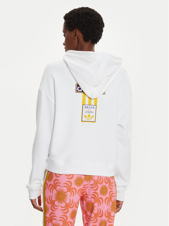 adidas adidas Bluza Adibreak IS2435 Biały Loose Fit