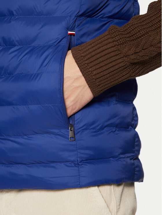 Tommy Hilfiger Tommy Hilfiger Vestă elegantă MW0MW37677 Albastru Regular Fit