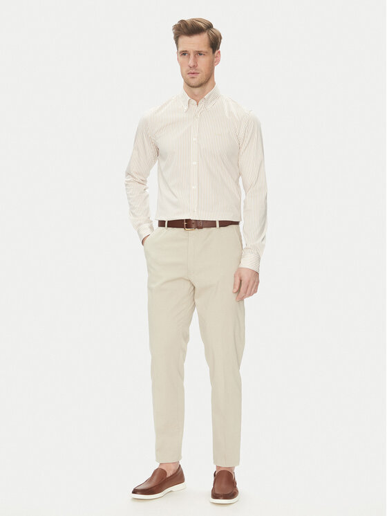 BOSS BOSS Srajca H-Roan-Bd-E-C1-243 50520285 Bež Slim Fit