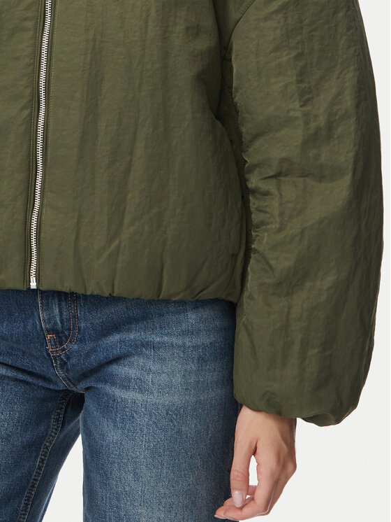 Tommy Jeans Tommy Jeans Giacca di transizione DW0DW23413 Verde scuro Relaxed Fit