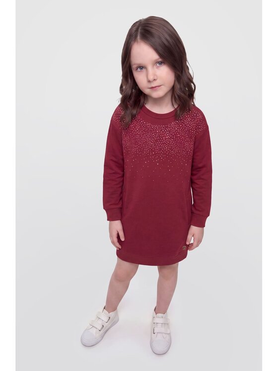 Guess Kids Guess Kids Sukienka codzienna 184586 Czerwony Classic Fit