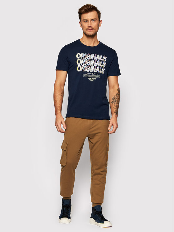 T-shirt Wirl 12193665 Blu scuro Regular Fit