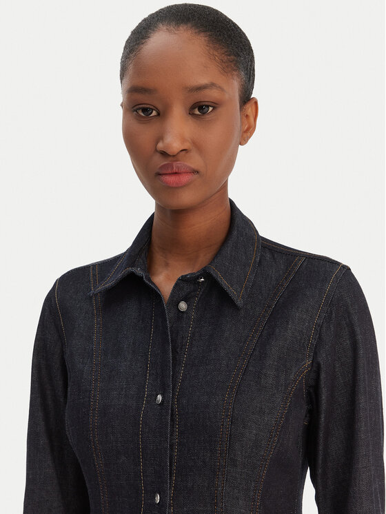 Tommy Hilfiger Tommy Hilfiger Джинсова сукня WW0WW48520 Cиній Regular Fit