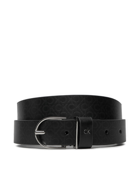 Calvin Klein Sieviešu josta Ck Metal Loop Rnd Bckle 3.0_Mono K60K612860 Melns