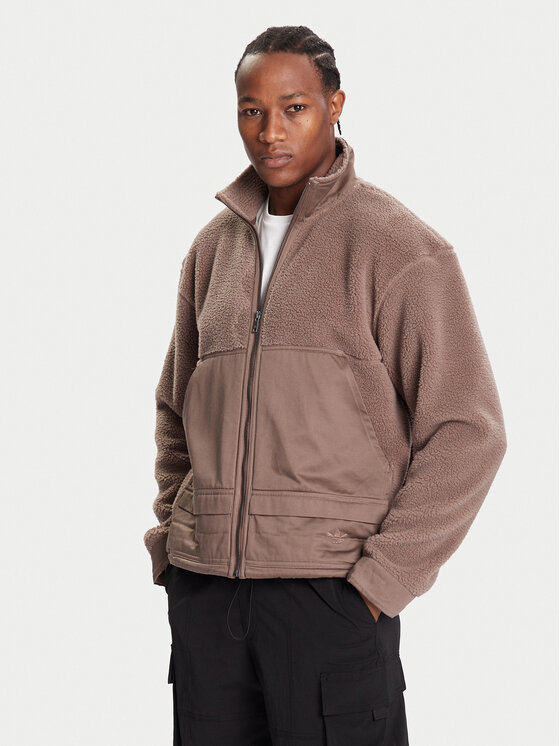 adidas adidas Polár kabát Premium Essentials JW3510 Barna Loose Fit