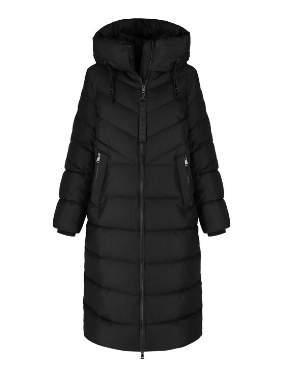 Volcano Volcano Płaszcz zimowy J-CELESTE Czarny Regular Fit