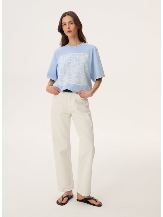 LEBRAND LEBRAND T-Shirt Danny Niebieski Regular Fit