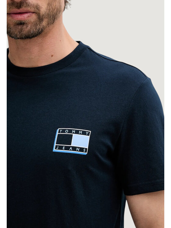 Tommy Jeans Tommy Jeans T-shirt TJM SLIM POP COLOR F Blu Slim Fit