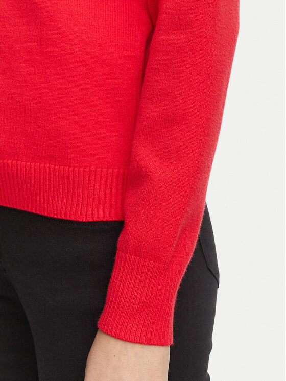 Morgan Morgan Bluzka 262-MKISSO Czerwony Slim Fit