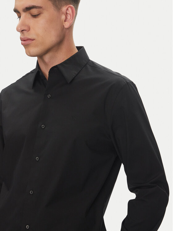 Calvin Klein Calvin Klein Koszula LV04LB148G Czarny Slim Fit