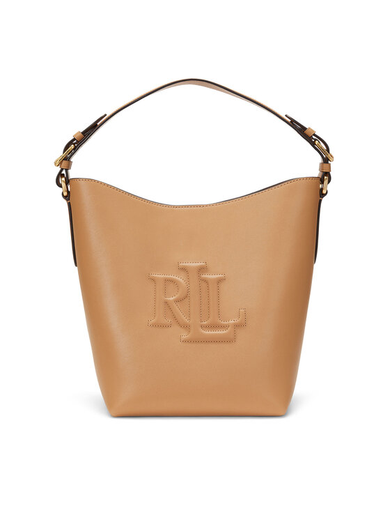 LAUREN RALPH LAUREN LAUREN RALPH LAUREN Borsetta Medium Witley Leather Bucket Bag 431950855008 Marrone