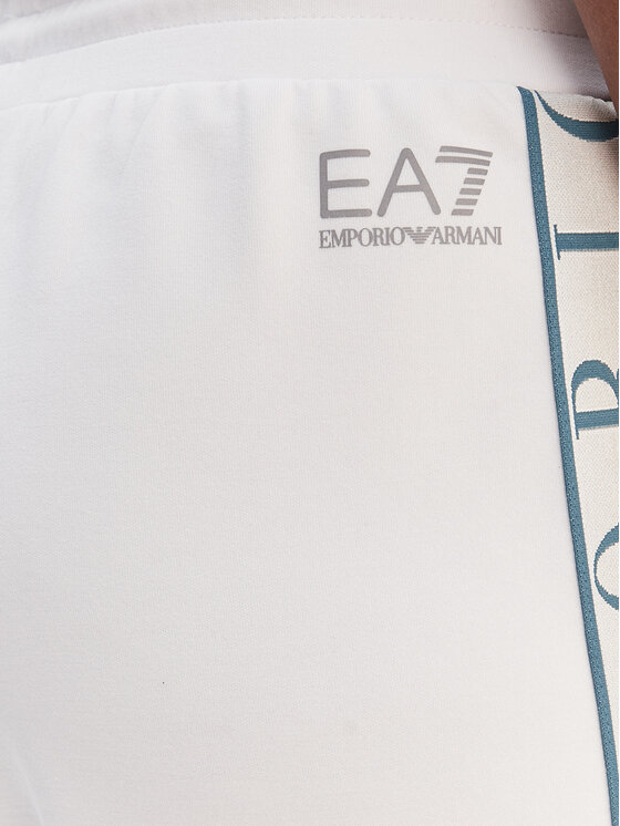 EA7 Emporio Armani EA7 Emporio Armani Долнище анцуг 7W001155 AF12501 U0002 Бял Relaxed Fit