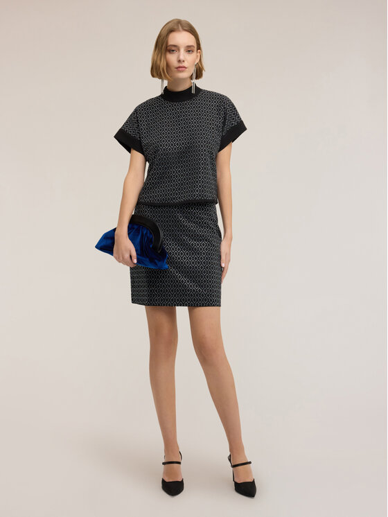 Motivi Motivi Top D016Q000522N033 Nero Regular Fit