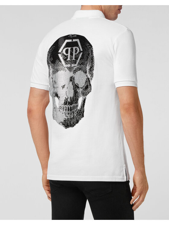 PHILIPP PLEIN PHILIPP PLEIN Polo 2399 Bianco Slim Fit