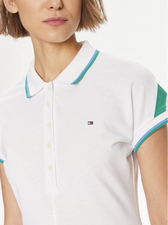Tommy Hilfiger Tommy Hilfiger Sukienka codzienna WW0WW41269 Biały Regular Fit