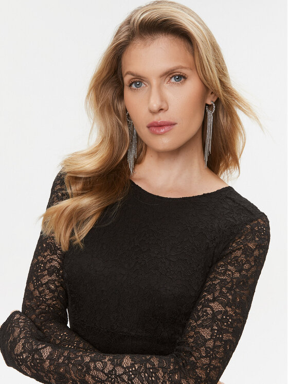 TWINSET TWINSET Φόρεμα κοκτέιλ 232TT2110 Μαύρο Regular Fit