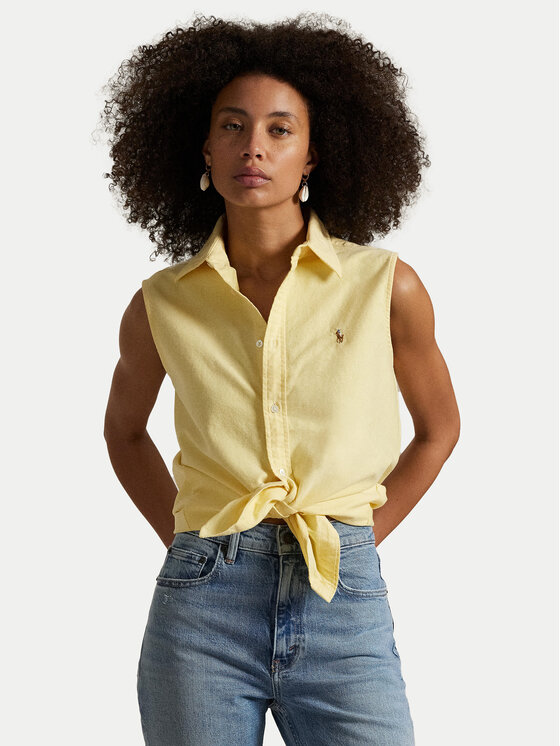 Polo Ralph Lauren Polo Ralph Lauren Marškiniai 211968896004 Geltona Classic Fit