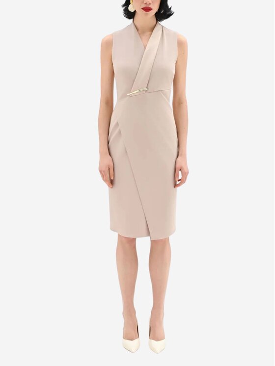 Rinascimento Rinascimento Φόρεμα βραδινό Abito donna Μπεζ Regular Fit