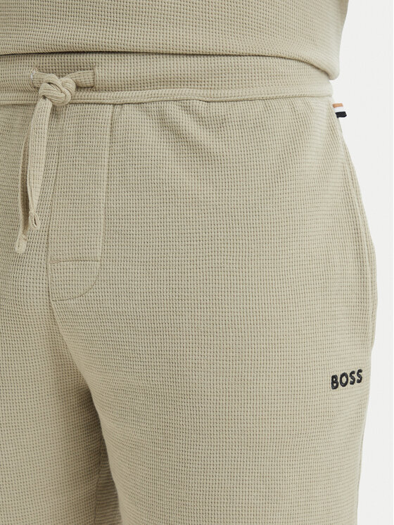 BOSS BOSS Sportske kratke hlače Waffle 50535884 Svijetlo zelena Regular Fit