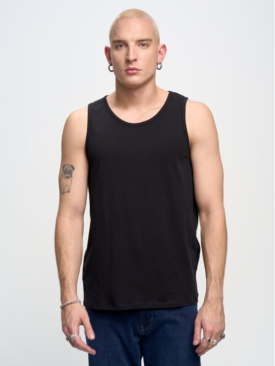 BIG STAR BIG STAR Top dero_906 Czarny Slim Fit