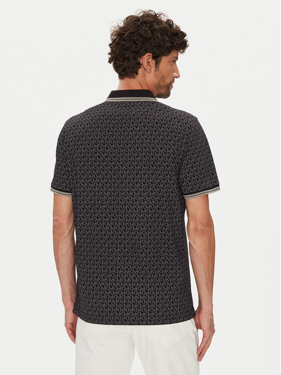 Michael Kors Michael Kors Polo CS550V85KS Czarny Regular Fit