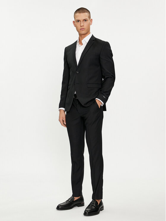 Jack & Jones Jack & Jones Oblek Solaris 12148166 Černá Super Slim Fit