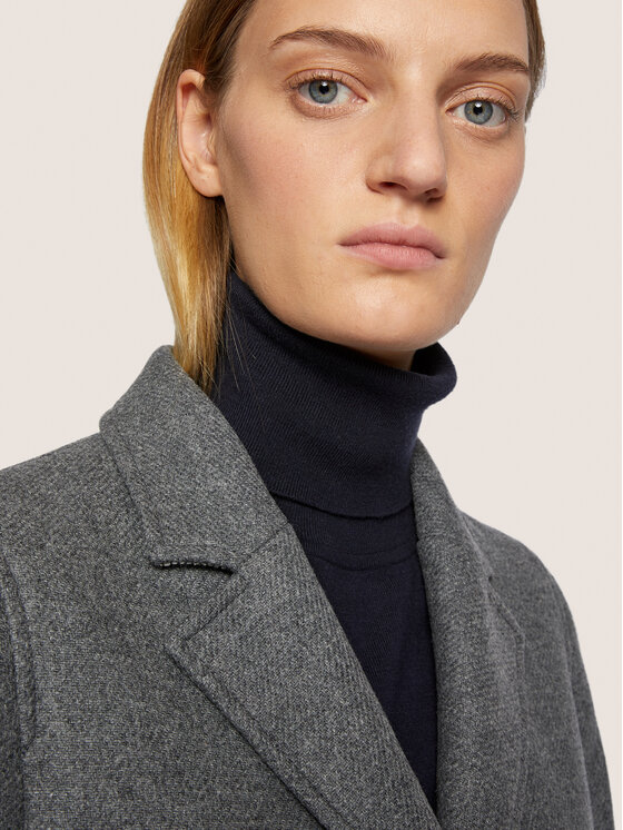 BOSS Boss Вълнено палто C_Coluise 50436302 Сив Regular Fit