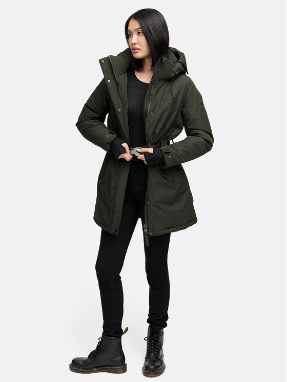 Navahoo Navahoo Kurtka zimowa Frostkuss Zielony Regular Fit
