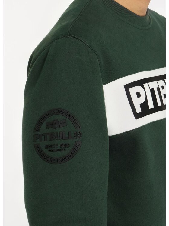 PITBULL PITBULL Bluza Sherwood Zielony Regular Fit