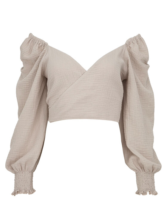 MAI MAI Bluzka CARLA Beżowy Feminine Fit