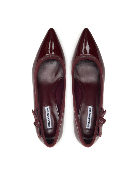 KARL LAGERFELD KARL LAGERFELD Lodičky Sienna KL32708R Bordó