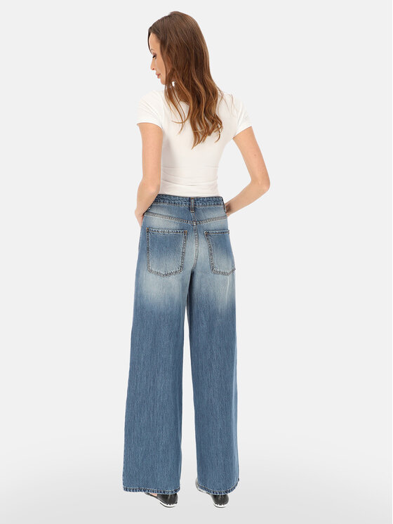 L’AF L’AF Spodnie damskie Hill Niebieski Wide Leg
