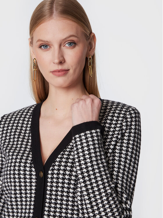 TWINSET TWINSET Pletena obleka 222TT3303 Črna Regular Fit