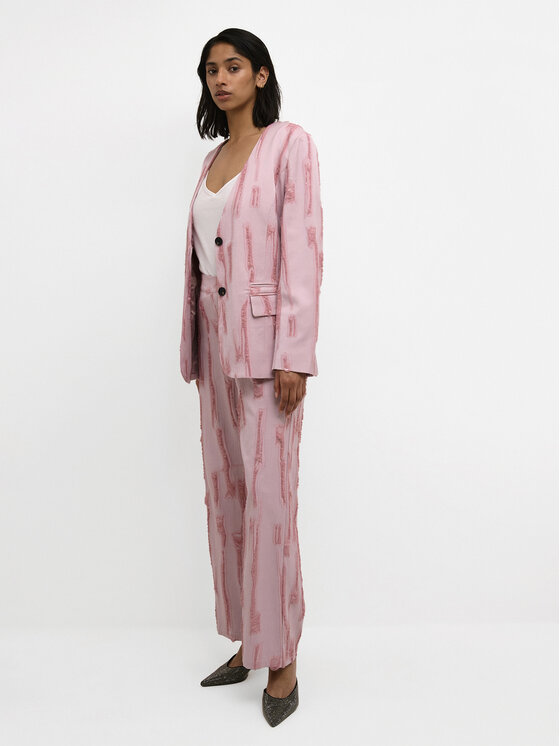 Karen by Simonsen Karen by Simonsen Pantaloni din material Masha 10104778 Roz Relaxed Fit