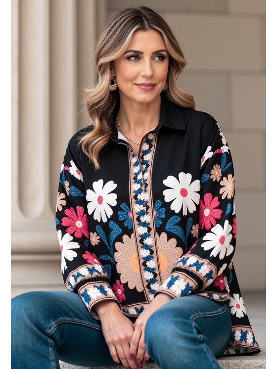 FIGL FIGL Camicia M1147 Nero Oversize