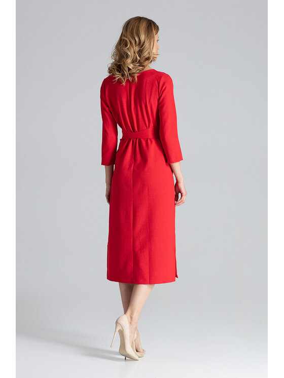 FIGL FIGLFIGL Vestito M631 Rosso Regular Fit