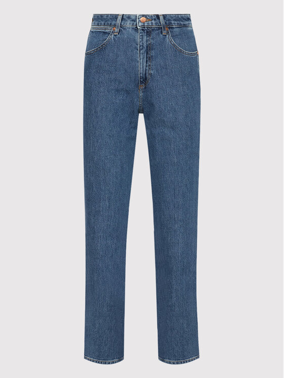 Wrangler Wrangler Jeansy Winter Hue 112320060 Niebieski Mom Fit