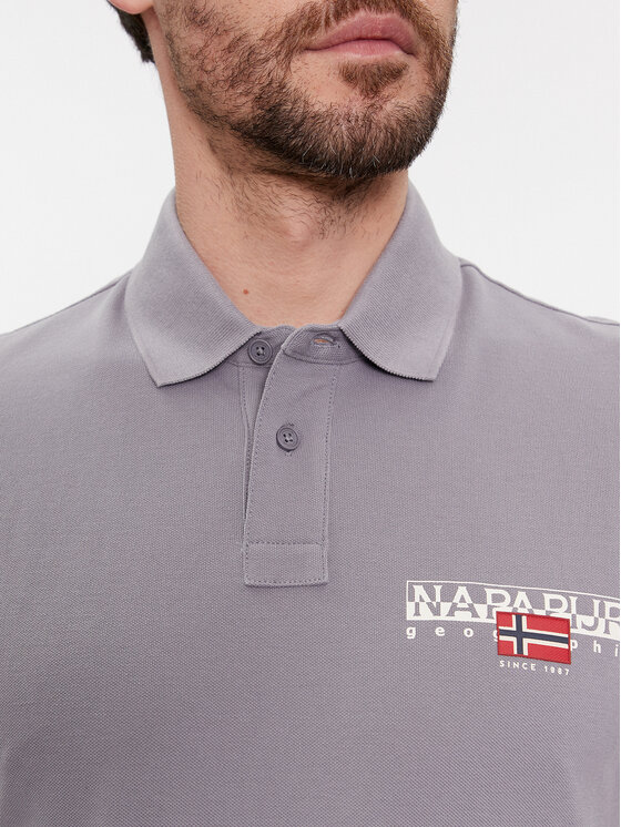 Napapijri Napapijri Polokošile E-Aylmer NP0A4HTN Šedá Regular Fit