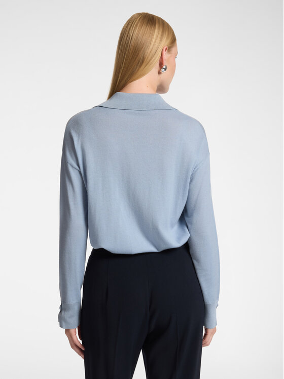 Elena Mirò Elena Mirò Sweter M092Z000857N0A4 Turkusowy Regular Fit