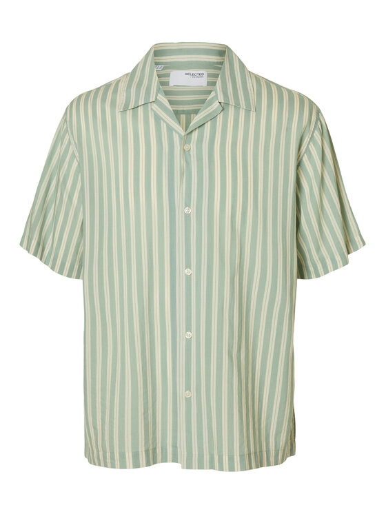 Selected Homme Selected Homme Košile 16091381 Zelená Relaxed Fit