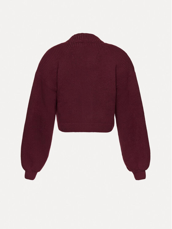 La Mania La Mania Cardigan MARI Bordeaux Classic Fit