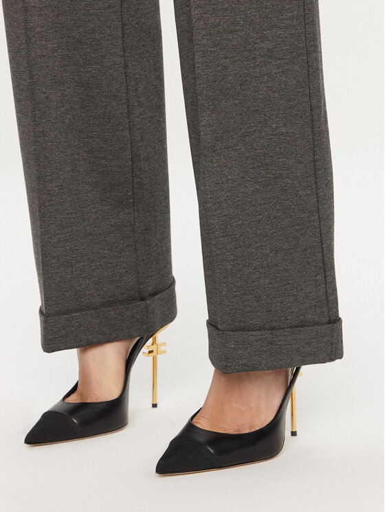 ViCOLO ViCOLO Pantaloni din material TS0116 Gri Regular Fit