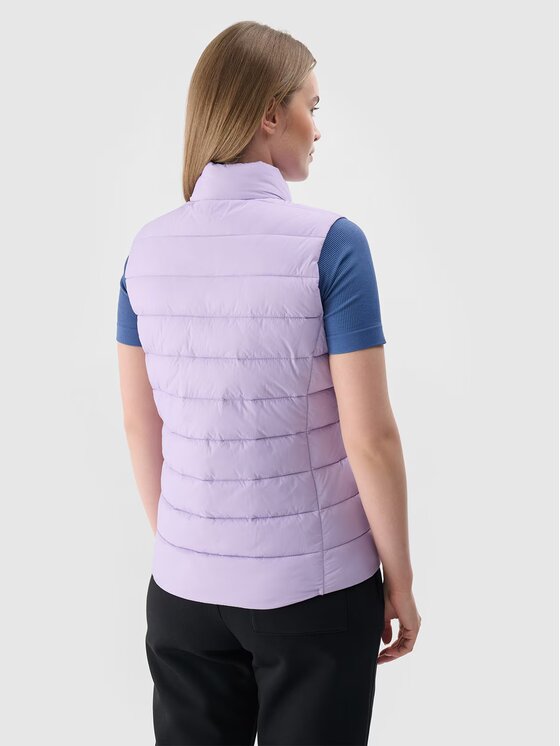 4F 4F Bezrękawnik 4FWAW24TVJAF139-52S Fioletowy jasny Slim Fit