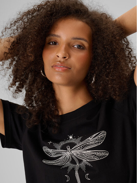 4F 4F T-Shirt DRAGONFLY Czarny Regular Fit