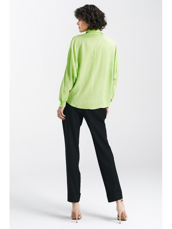 NIFE NIFE Halenka B158 Zelená Classic Fit