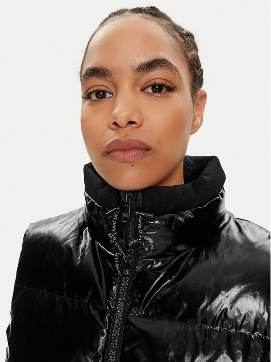 KARL LAGERFELD KARL LAGERFELD Bodywarmer 245W1500 Schwarz Regular Fit