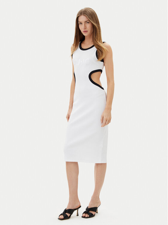 Liu Jo Liu Jo Vasarinė suknelė VA5043 J4822 Balta Regular Fit
